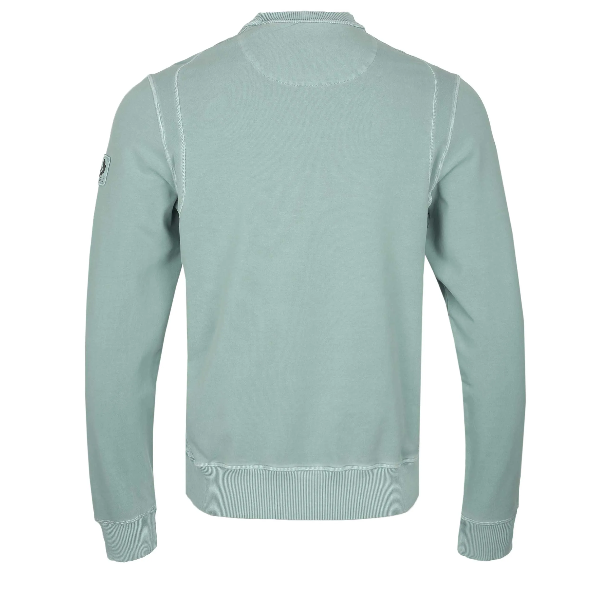 Belstaff Gibe Sweat Top in Steel Green