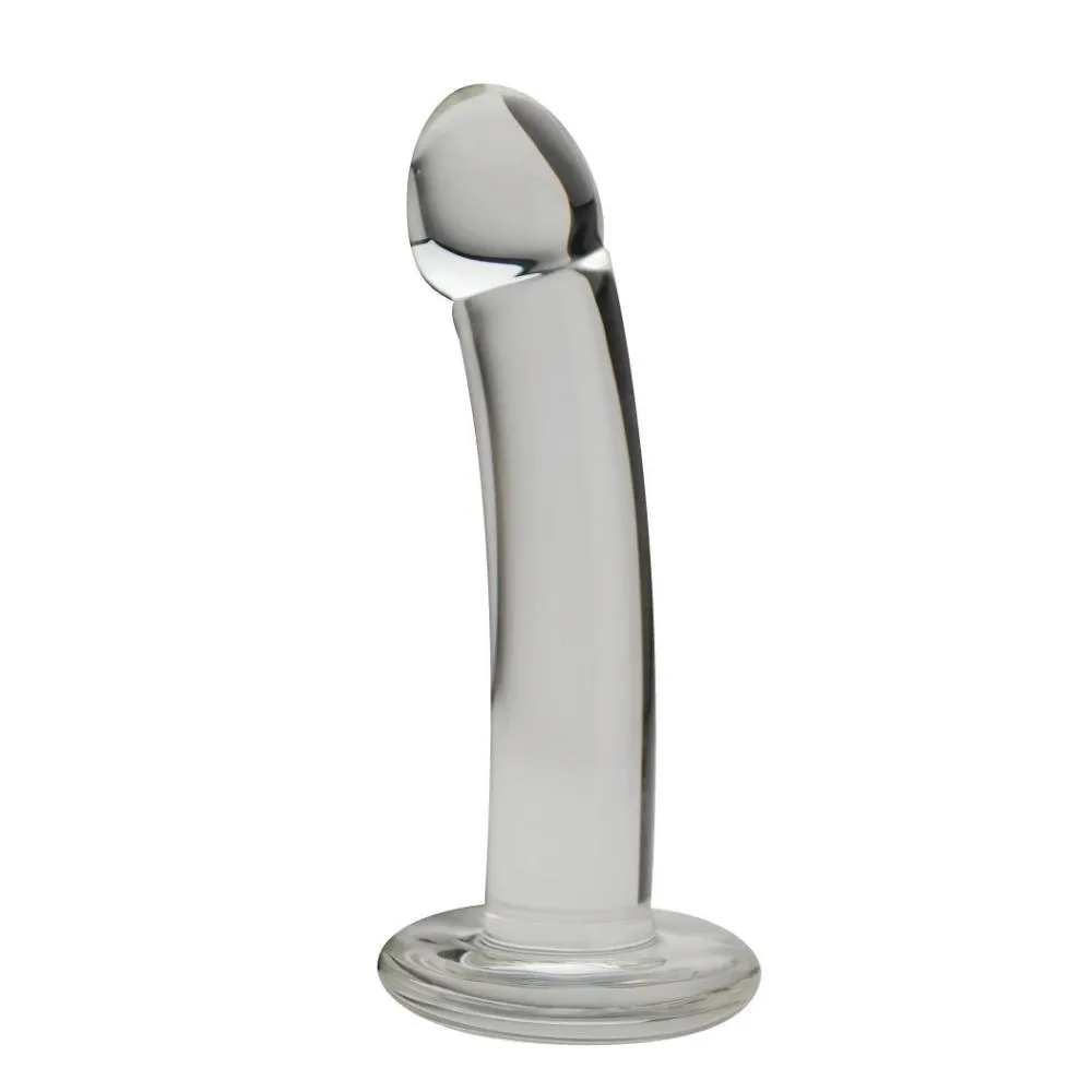 Blown Basic Curve Glass Dildo