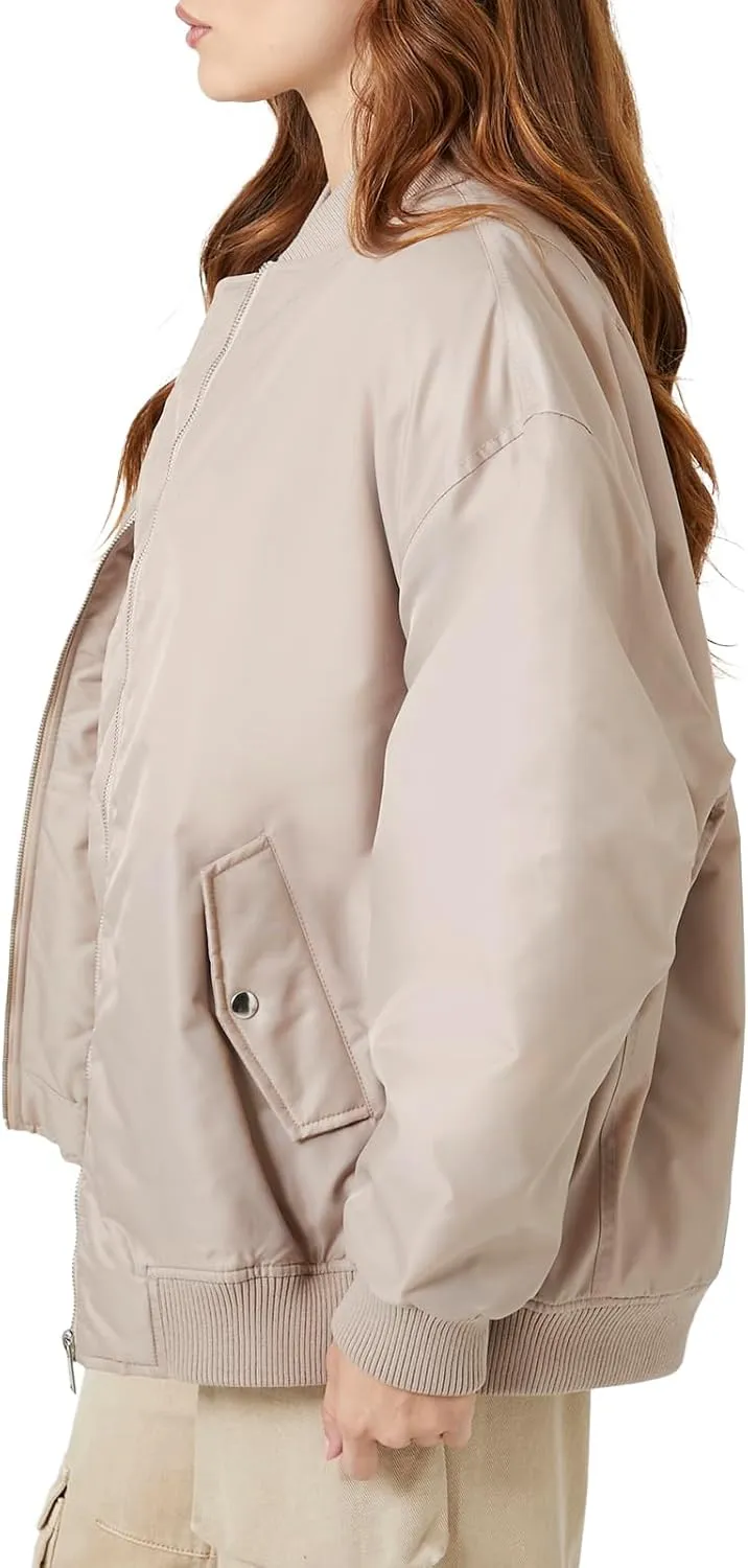 Forever 21 Women's Zip-up Bomber Jacket