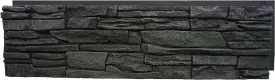 GenStone Faux Stacked Stone Panel 41" x 11.25" in Iron Ore Color for Do It Yourself Friendly Home Improvement Projects