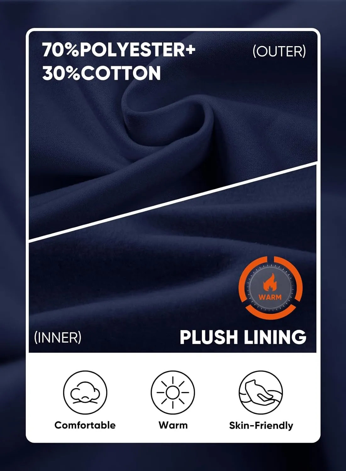 JMIERR Men's Quarter Zip Pullover Heavy Sweatshirts Warm Fleece Sweatshirt Polo Shirt with Pockets