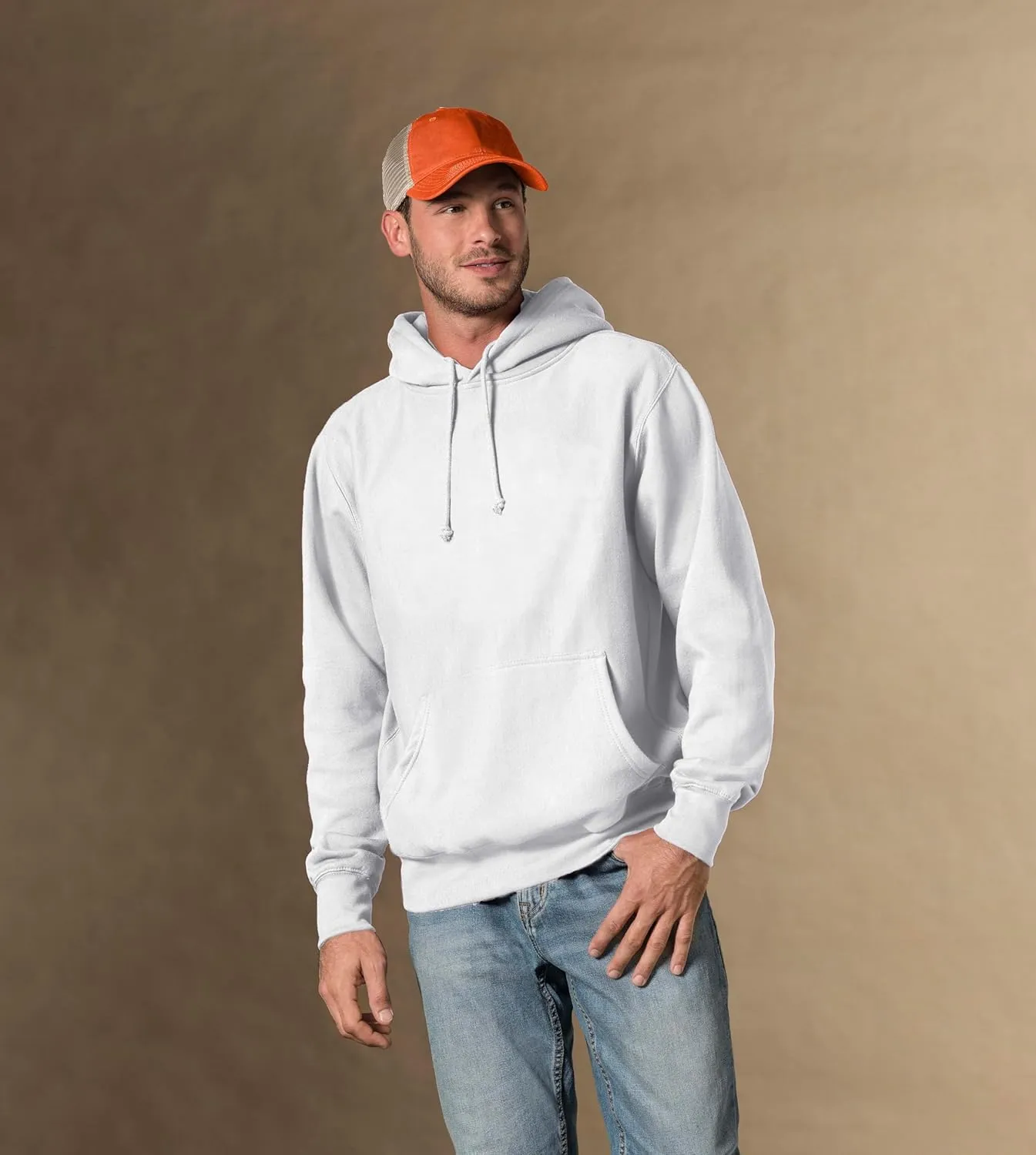 MV Sport Casual Heavyweight Fleece Hoodies for Men Thick Drawstring Hoodie Sweatshirt Mens Hoodies Cotton Pullover