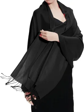 Pashmina Large Soft Plain Shawl/Wrap/Scarf for Women