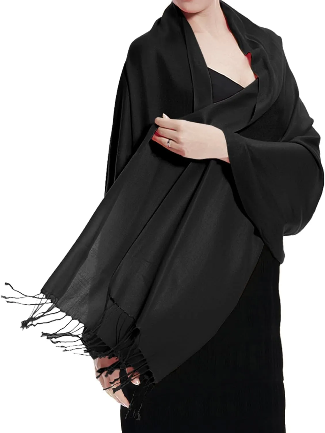 Pashmina Large Soft Plain Shawl/Wrap/Scarf for Women