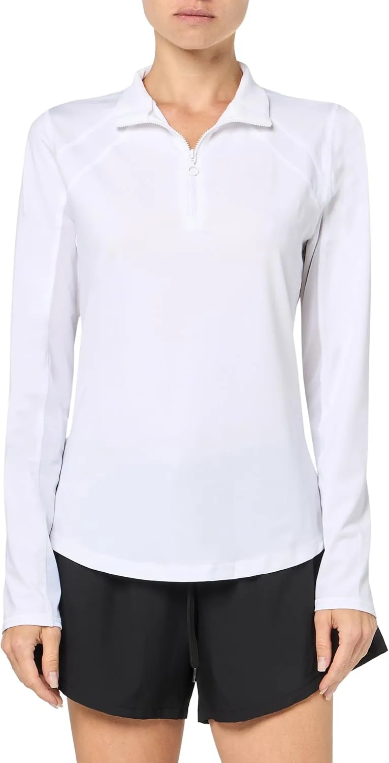 PGA TOUR Women's Sun Protection Long Sleeve Golf Shirt with Mesh Panels
