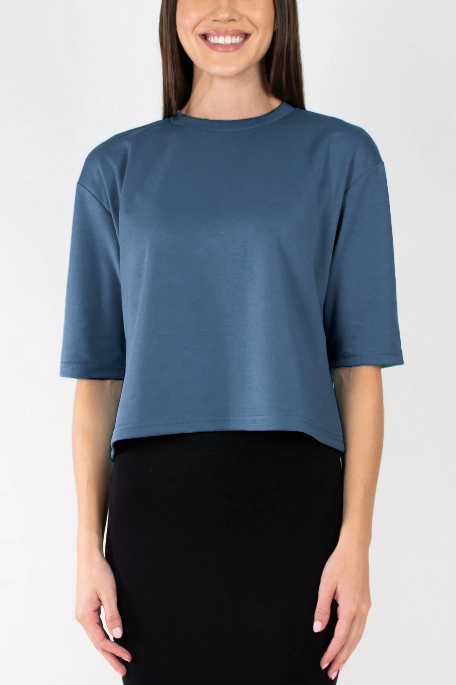 REMI TEE PLAIN (TEAL)